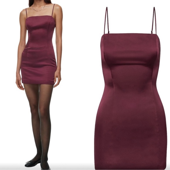 Sunday best shimmer satin dress - Picture 1 of 4